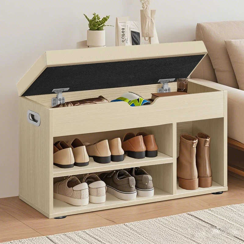 Schuhbank mit Sitzfläche gepolstert