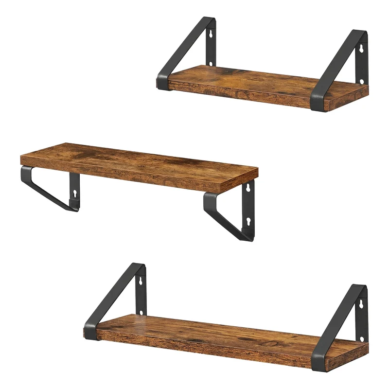 Industrie-Look Wandregale 3er Set